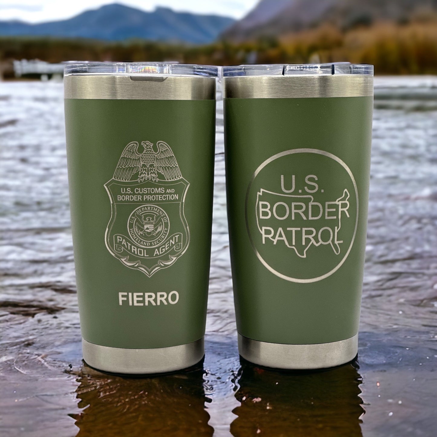 US Border Patrol Agent Tumbler