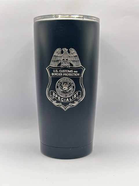 US Border Patrol Processing Specialist Tumbler (Two Sided)