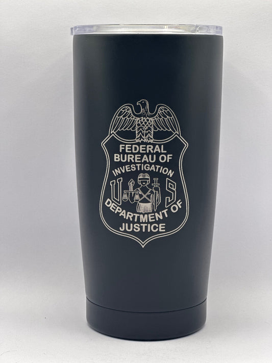 FBI Special Agent Tumbler (Two Sided)